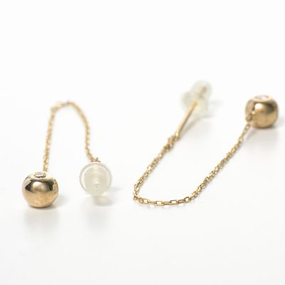 イエローゴールドアメリカンピアス