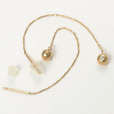 イエローゴールドアメリカンピアス