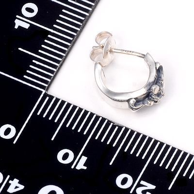 シルバーフープピアス