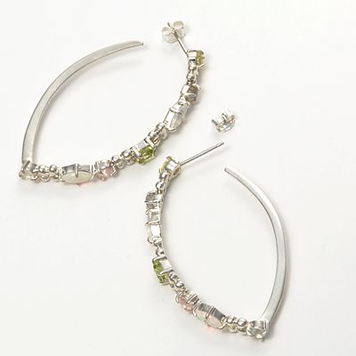 シルバーフープピアス