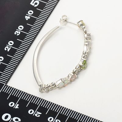 シルバーフープピアス
