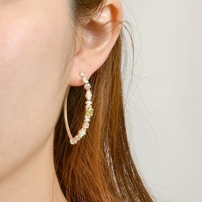 シルバーフープピアス