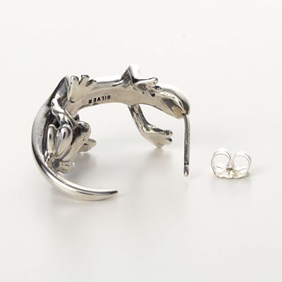 シルバーフープピアス