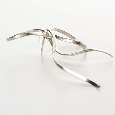 シルバースタッドピアス