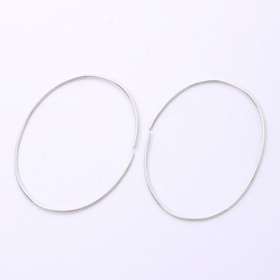 シルバーフープピアス