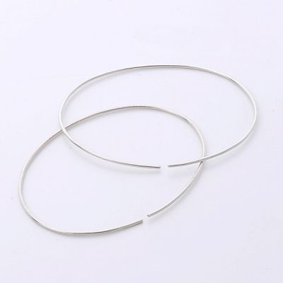 シルバーフープピアス