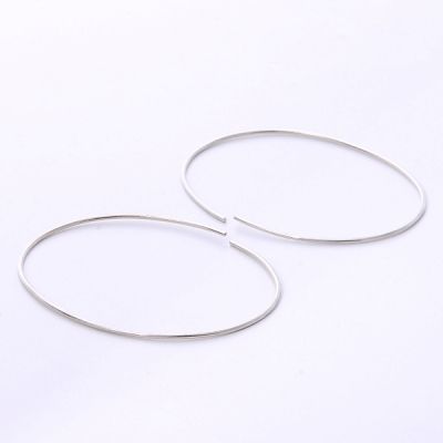 シルバーフープピアス