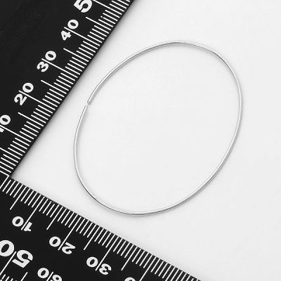 シルバーフープピアス