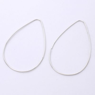 シルバーフープピアス