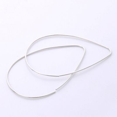 シルバーフープピアス