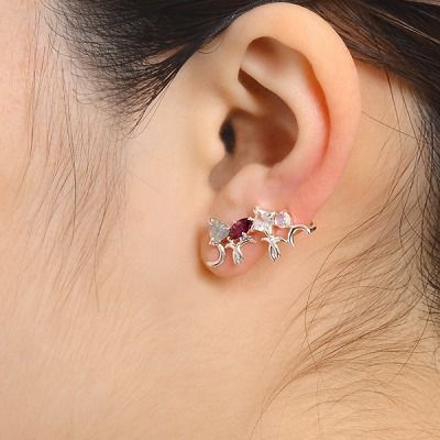 シルバースタッドピアス