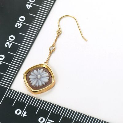 イエローゴールドフックピアス