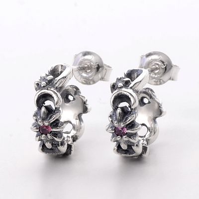 シルバーフープピアス