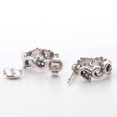 シルバーフープピアス