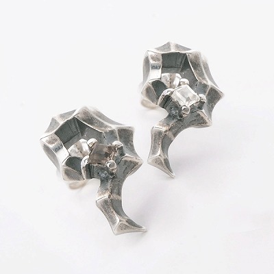 シルバーペアスタッドピアス