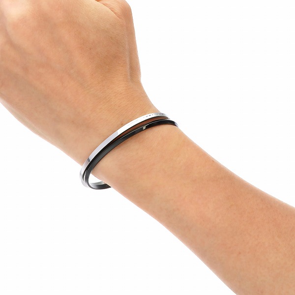 ステンレスペアバングル