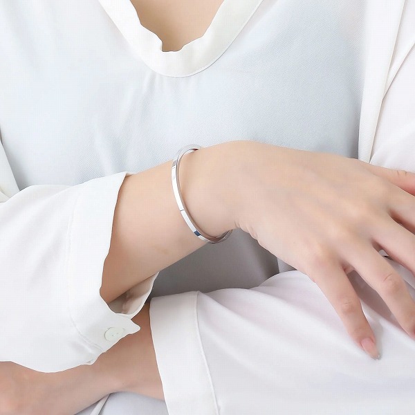 ステンレスペアバングル