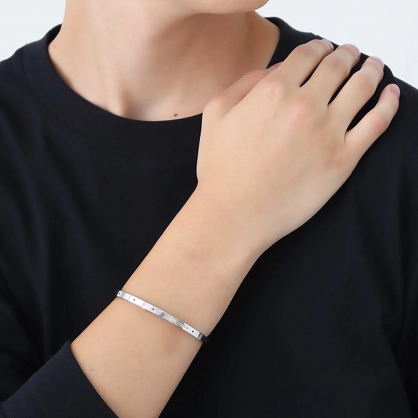 ステンレスペアバングル