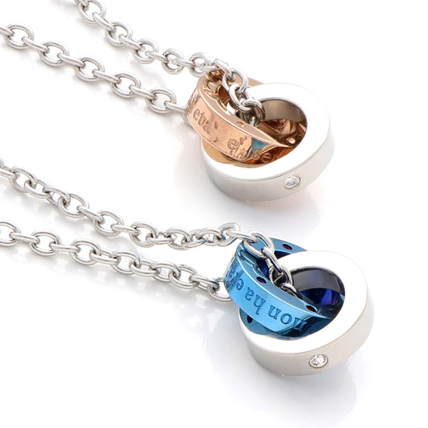 ステンレスペアネックレス