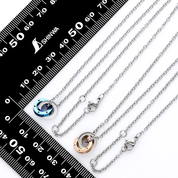 ステンレスペアネックレス