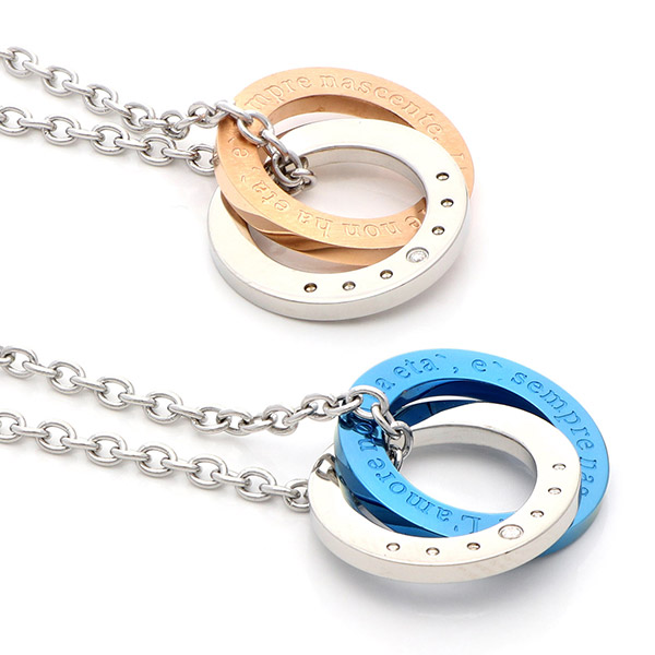 ステンレスペアネックレス