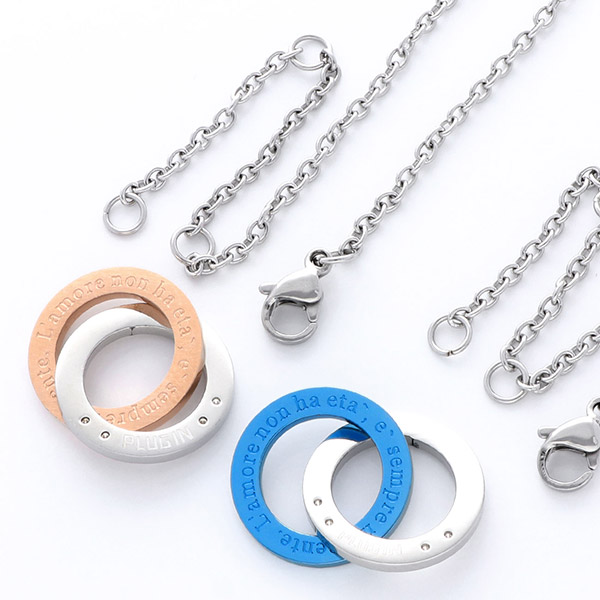 ステンレスペアネックレス