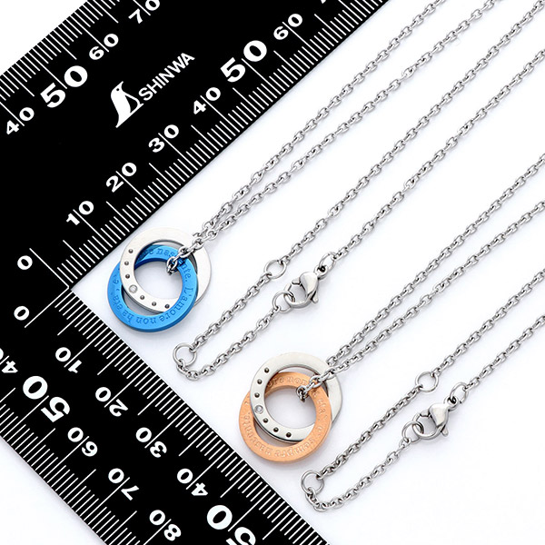 ステンレスペアネックレス