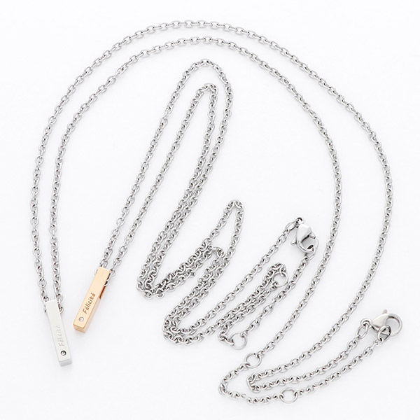 ステンレスペアネックレス