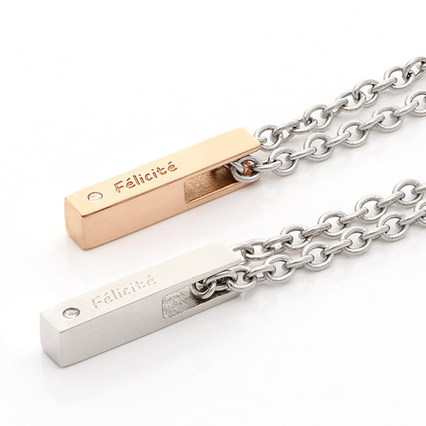 ステンレスペアネックレス