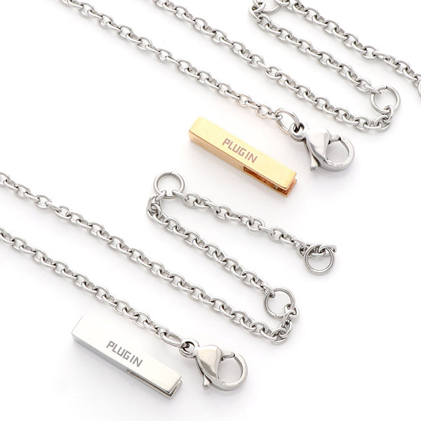 ステンレスペアネックレス