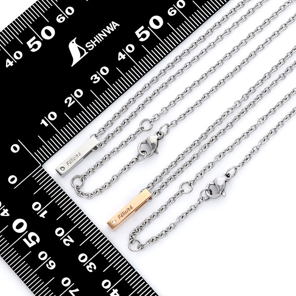 ステンレスペアネックレス