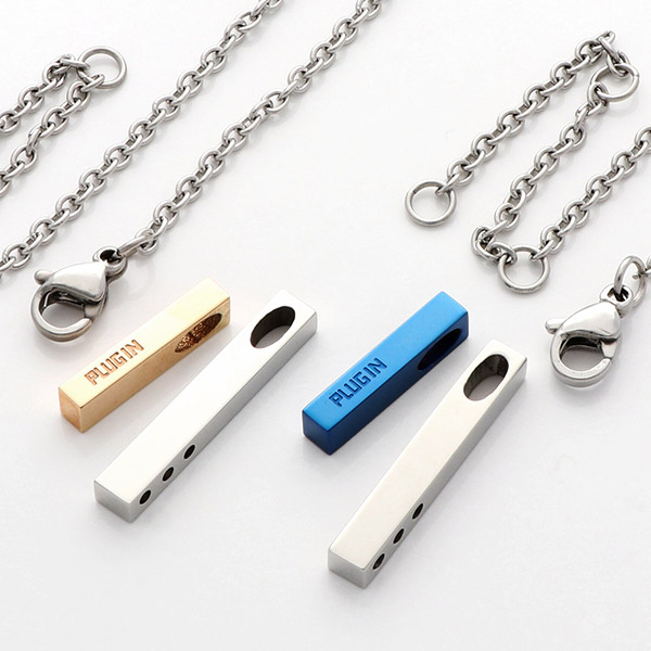 ステンレスペアネックレス