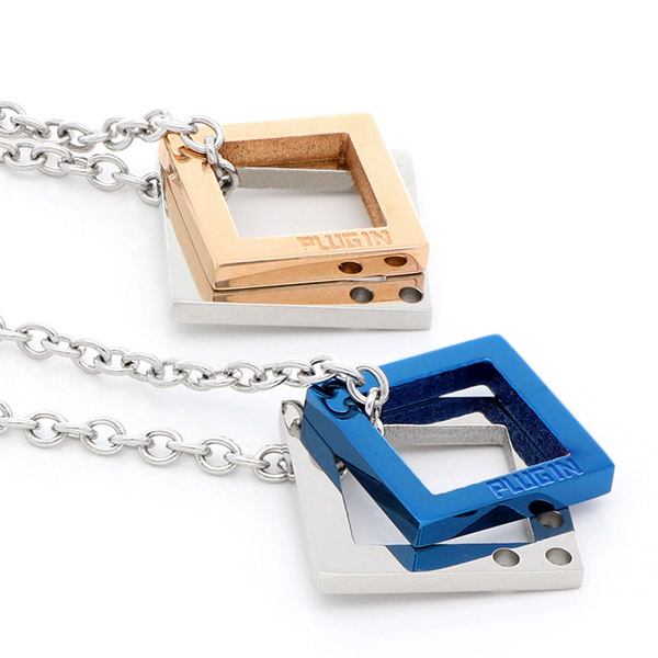 ステンレスペアネックレス