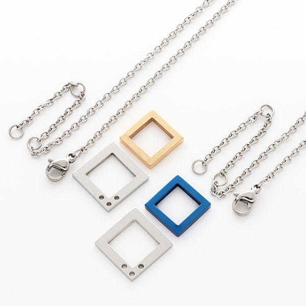 ステンレスペアネックレス