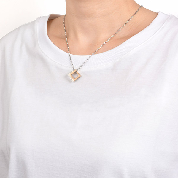 ステンレスペアネックレス