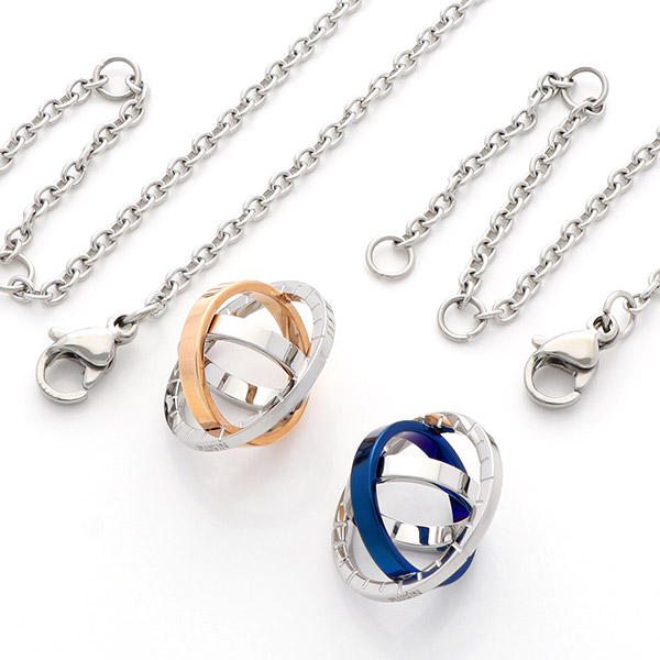 ステンレスペアネックレス