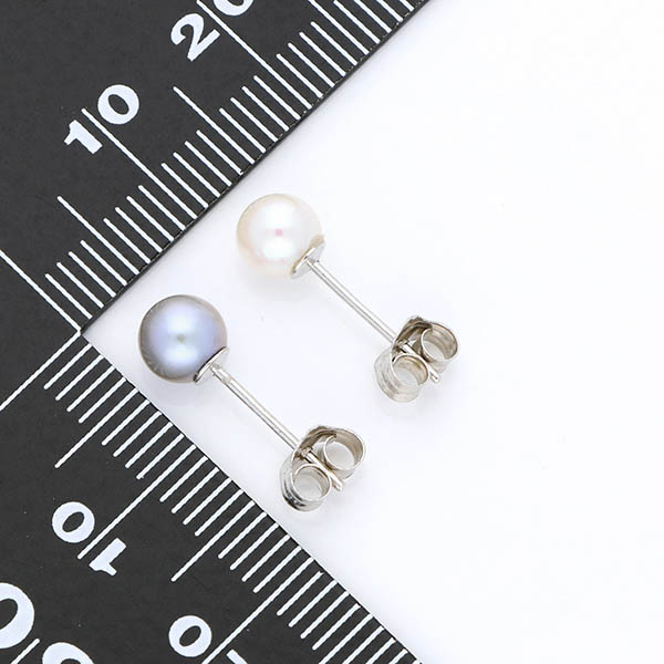 シルバーペアピアス