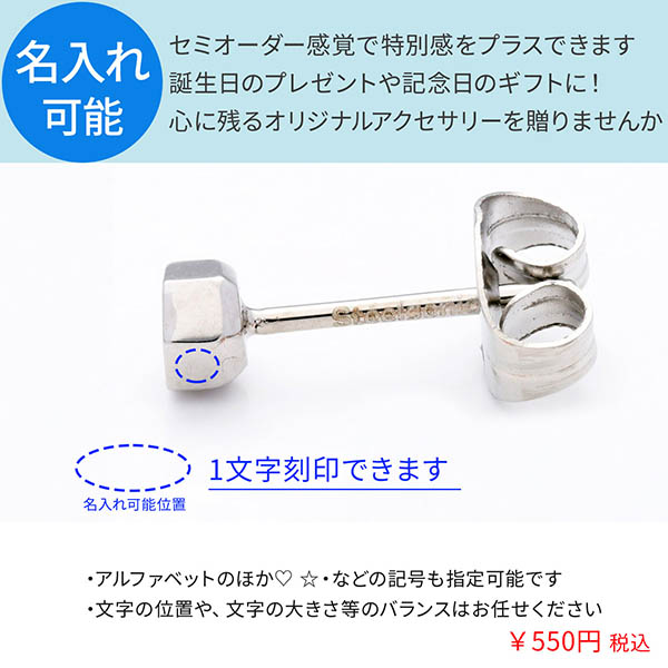 ステンレスピアス(片耳用)