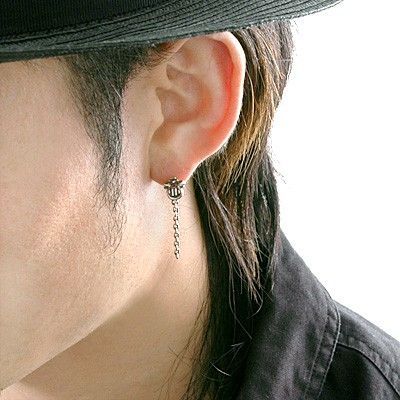 シルバーアメリカンピアス(片耳用)