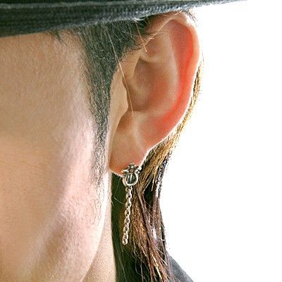 シルバーアメリカンピアス(片耳用)