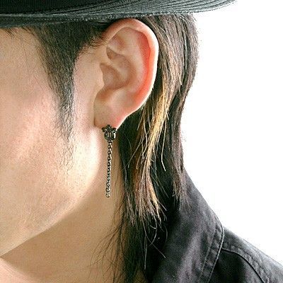 シルバーアメリカンピアス(片耳用)