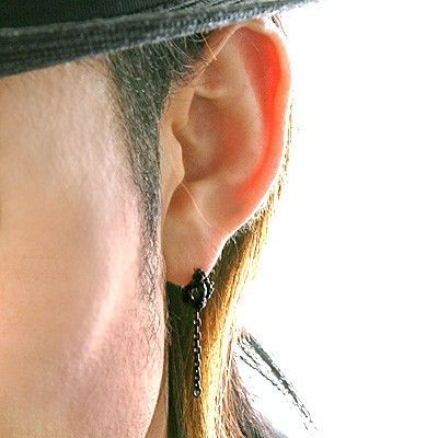 シルバーアメリカンピアス(片耳用)