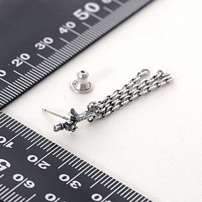 シルバーアメリカンピアス(片耳用)