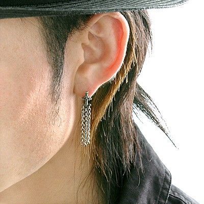 シルバーアメリカンピアス(片耳用)