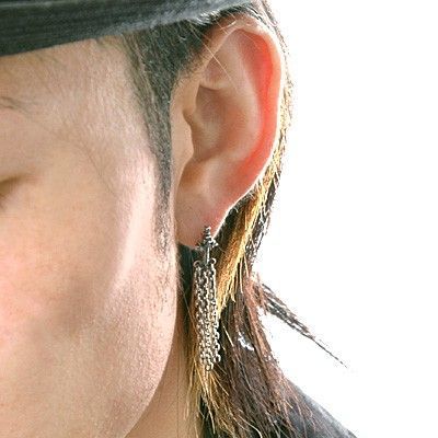 シルバーアメリカンピアス(片耳用)