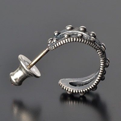 シルバーフープピアス(片耳用)