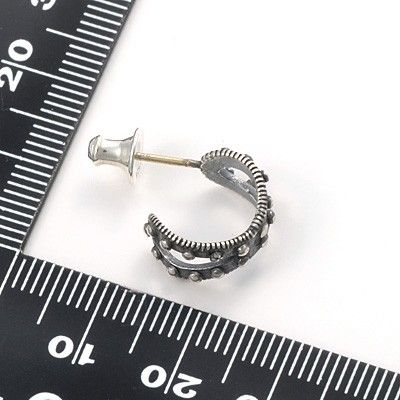 シルバーフープピアス(片耳用)