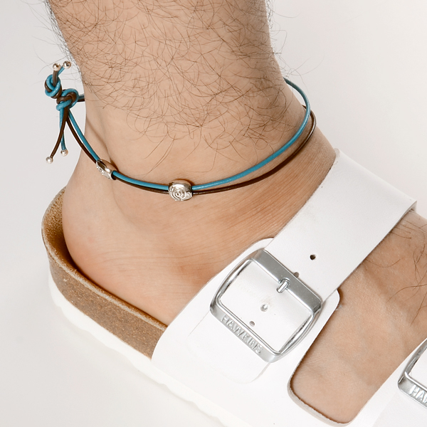 レザーペアアンクレット