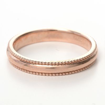 ピンクゴールドリング