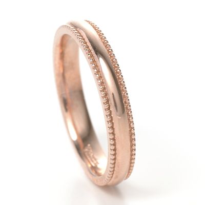 ピンクゴールドリング